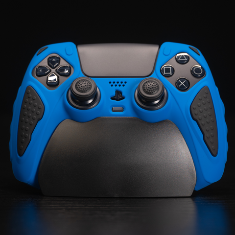 PlayVital Anti-Slip Silicone Case for PS5 Controller Blue/Black