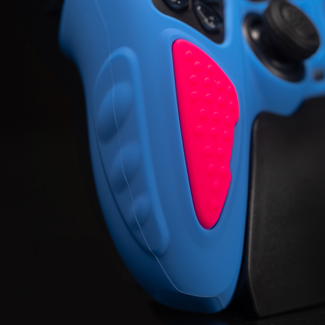 PlayVital Anti-Slip Silicone Case for PS5 Controller Blue/Pink