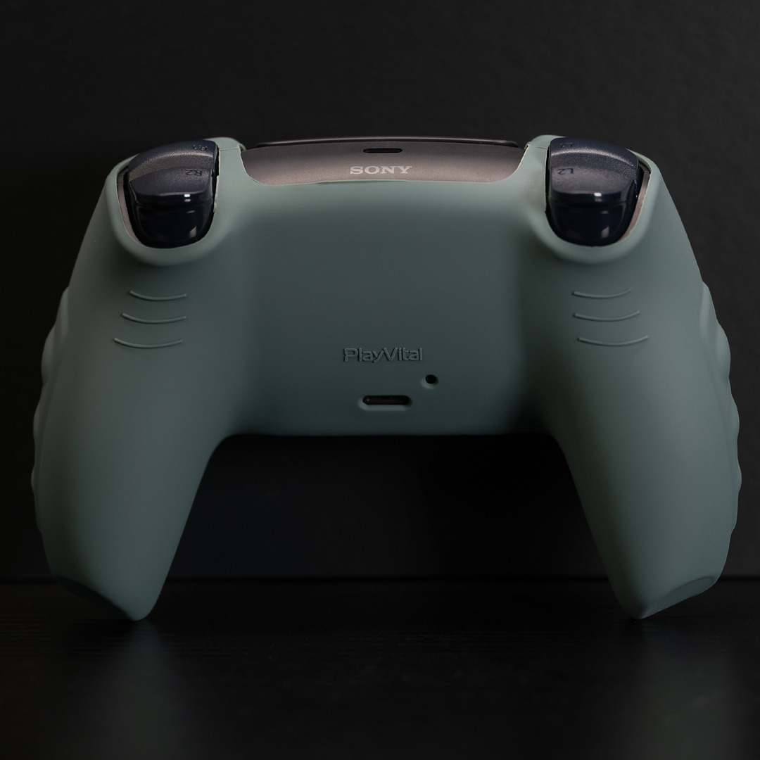 PlayVital Anti-Slip Silicone Case for PS5 Controller Dark Green