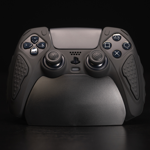 PlayVital Anti-Slip Silicone Case for PS5 Controller Black