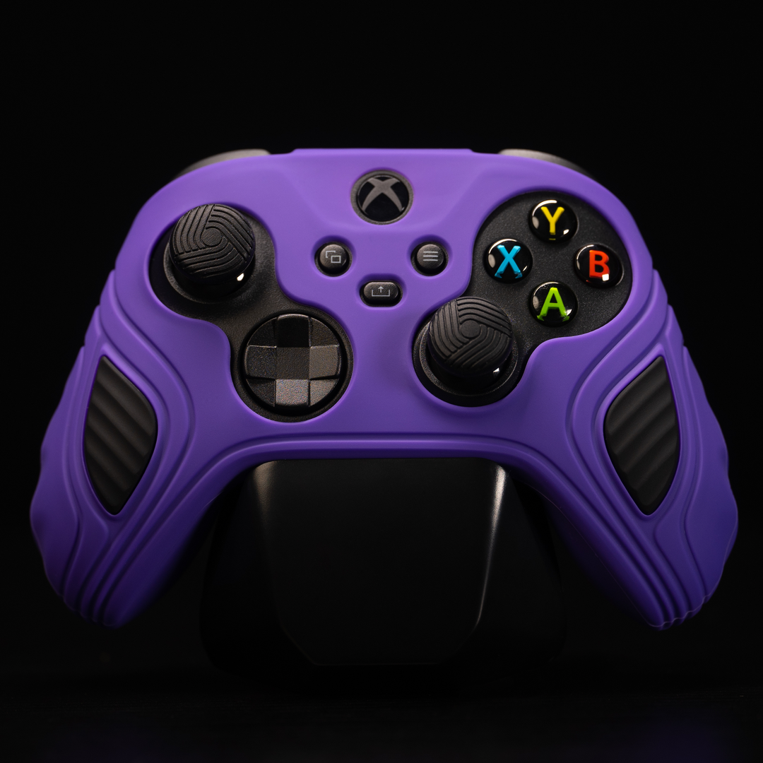 PlayVital Anti-Slip Silicone Case for Xbox Series X/S Controller Purple/Black