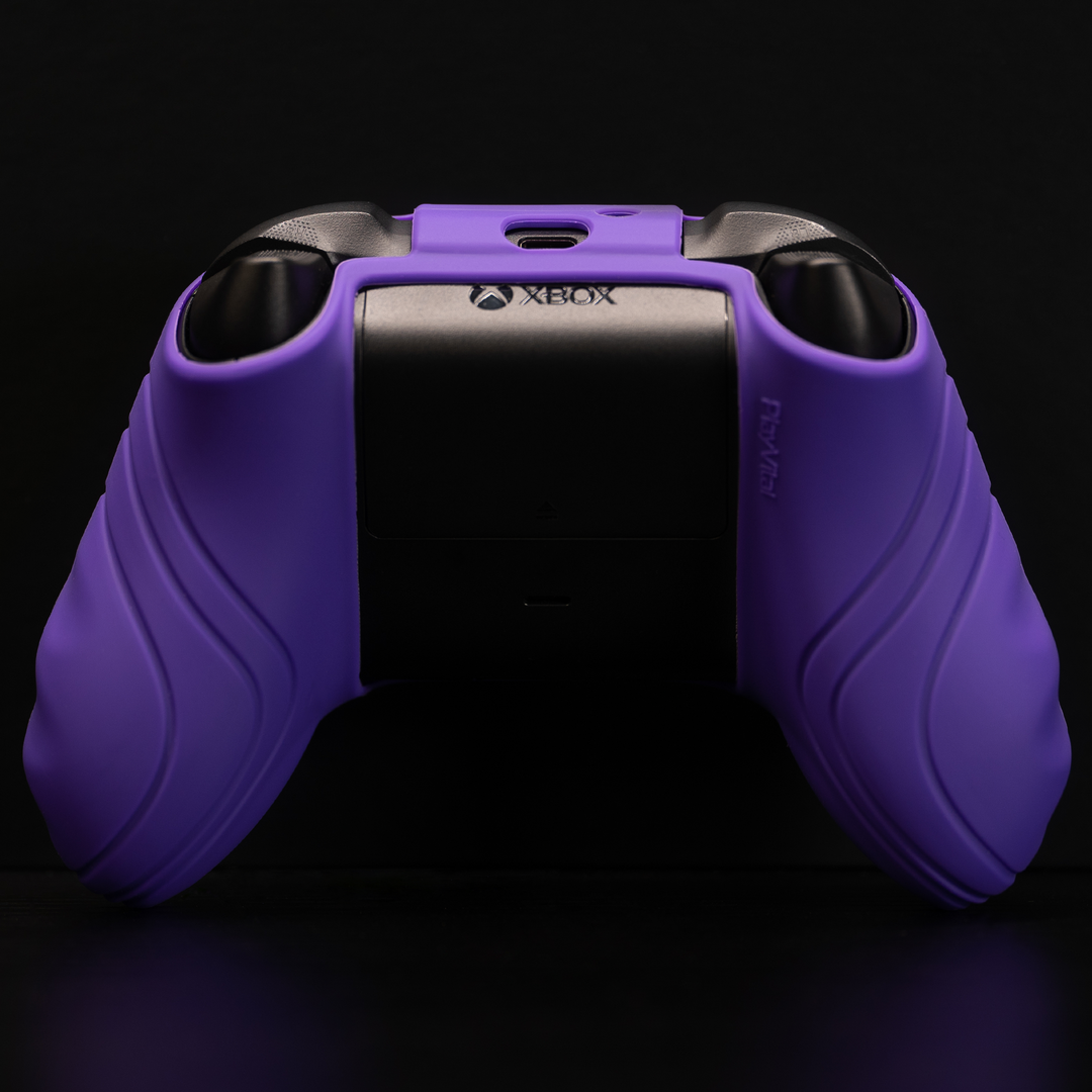 PlayVital Anti-Slip Silicone Case for Xbox Series X/S Controller Purple/Black