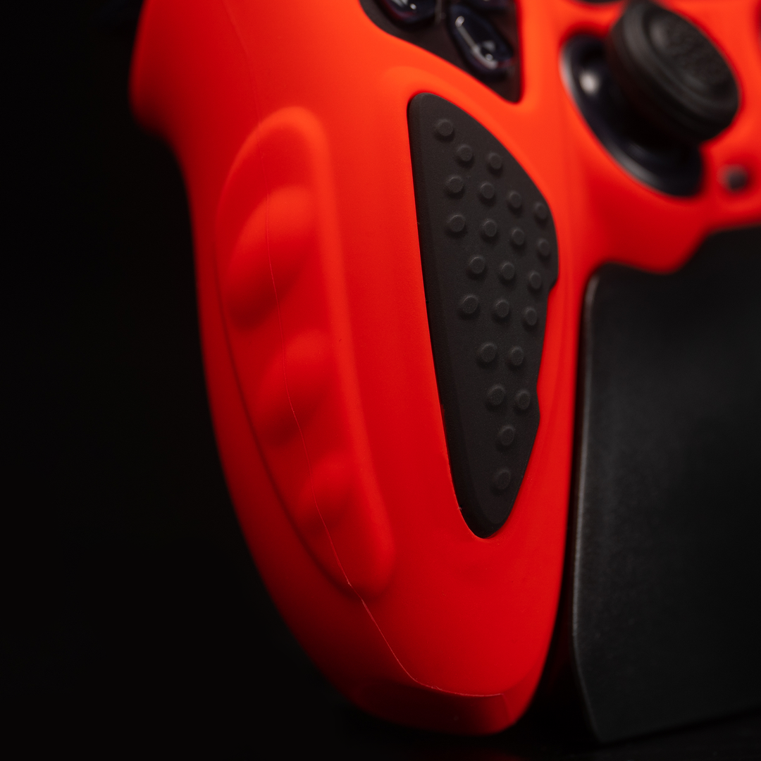 PlayVital Anti-Slip Silicone Case for PS5 Controller Red/Black
