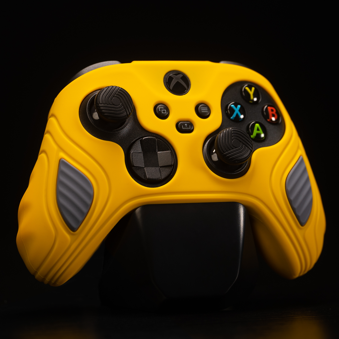 PlayVital Anti-Slip Silicone Case for Xbox Series X/S Controller Yellow/Grey