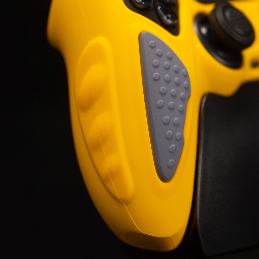 PlayVital Anti-Slip Silicone Case for PS5 Controller Yellow/Grey