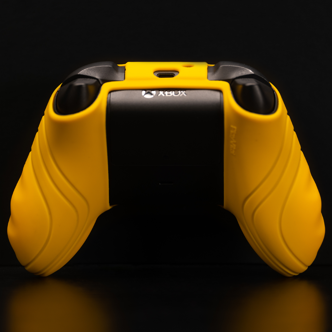 PlayVital Anti-Slip Silicone Case for Xbox Series X/S Controller Yellow/Grey