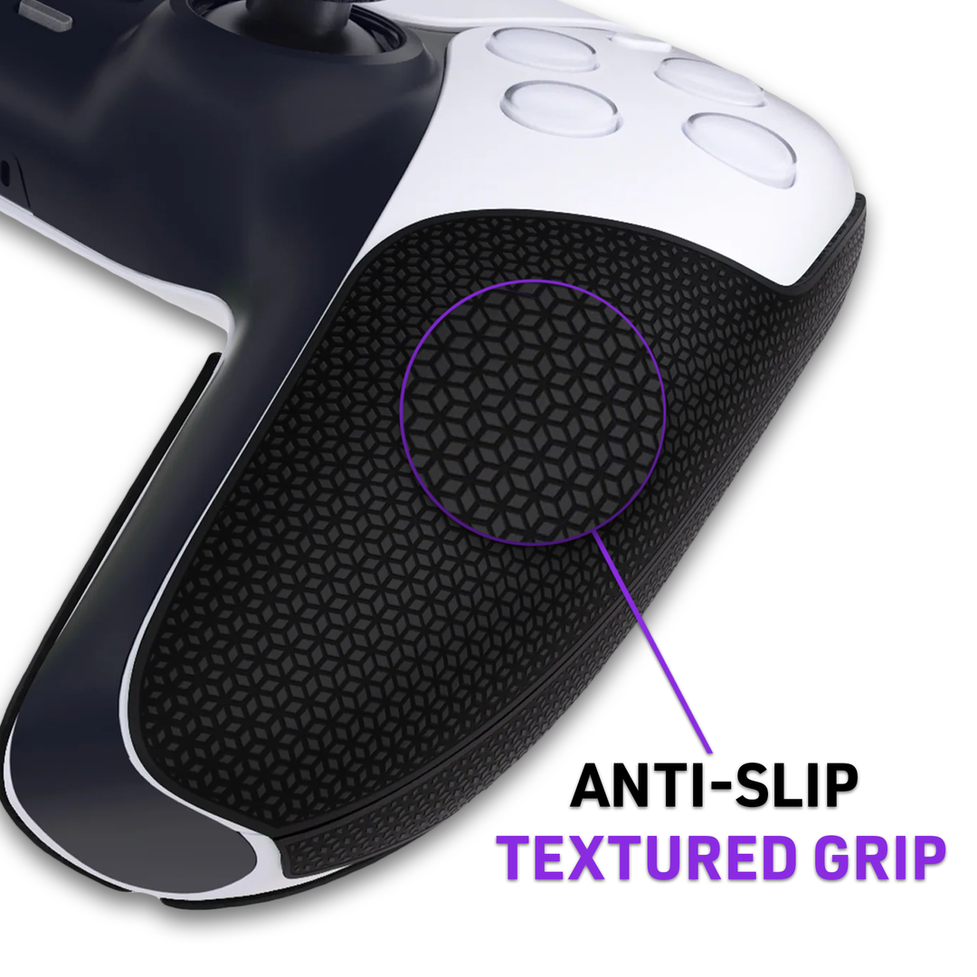 PS5 Black Controller Anti-Slip Rubber Grip Sticker Sweat Absorbent
