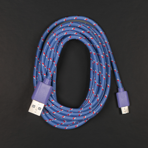Purple Red USB-C Charging Cable Compatible with Xbox Series X/S & PS5