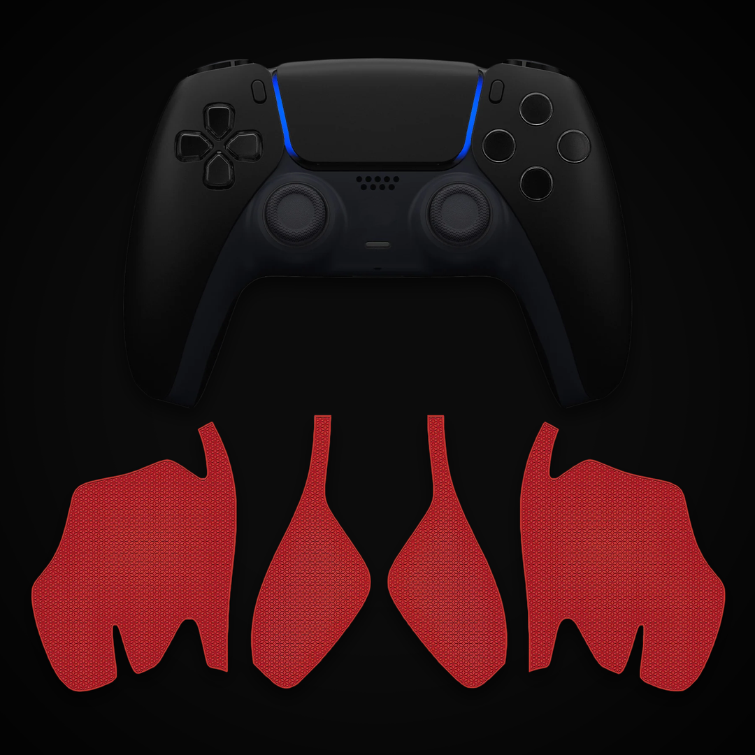 PS5 Red Controller Anti-Slip Rubber Grip Sticker