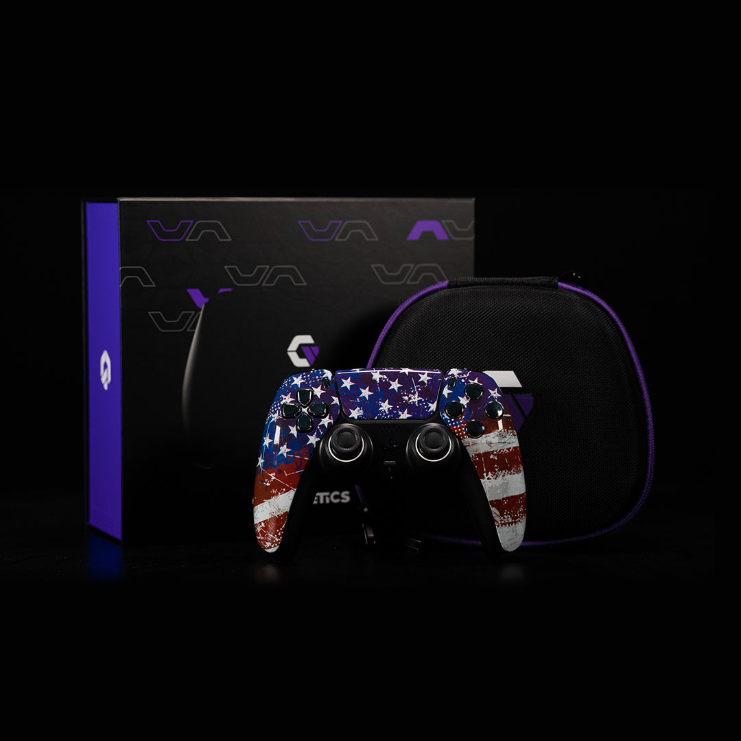 American Flag Silver Chrome PS5