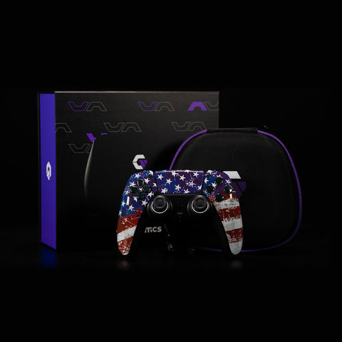 American Flag Silver Chrome PS5