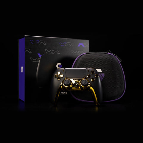 Chrome Gold Black PS5 Pro Mouse Click Triggers & Bumpers
