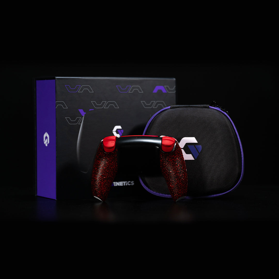 Blood Red Splatter Grips PS5