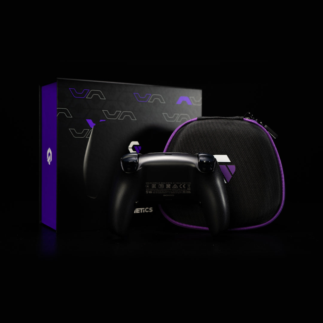 Black PS5 Pro Purple Haze (2 Back Buttons + Mouse Click Triggers & Bumpers)