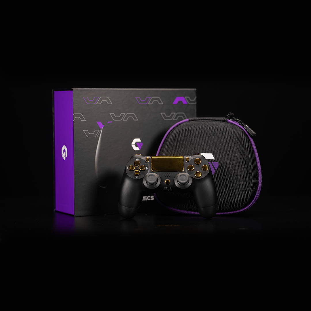 Black/Gold PS4 Controller