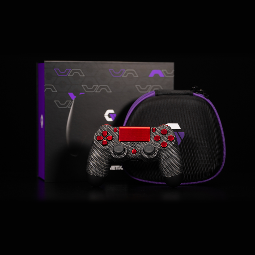 Crimson Red Carbon PS4