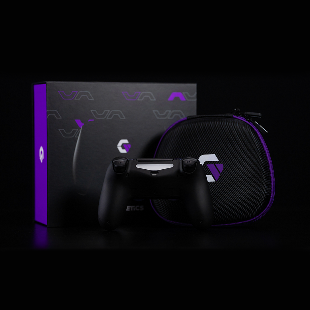 Matte Black Violet Galaxy PS4