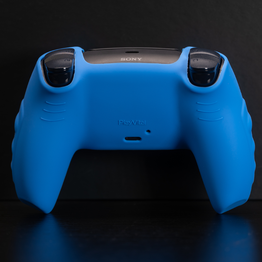 PlayVital Anti-Slip Silicone Case for PS5 Controller Blue/Pink