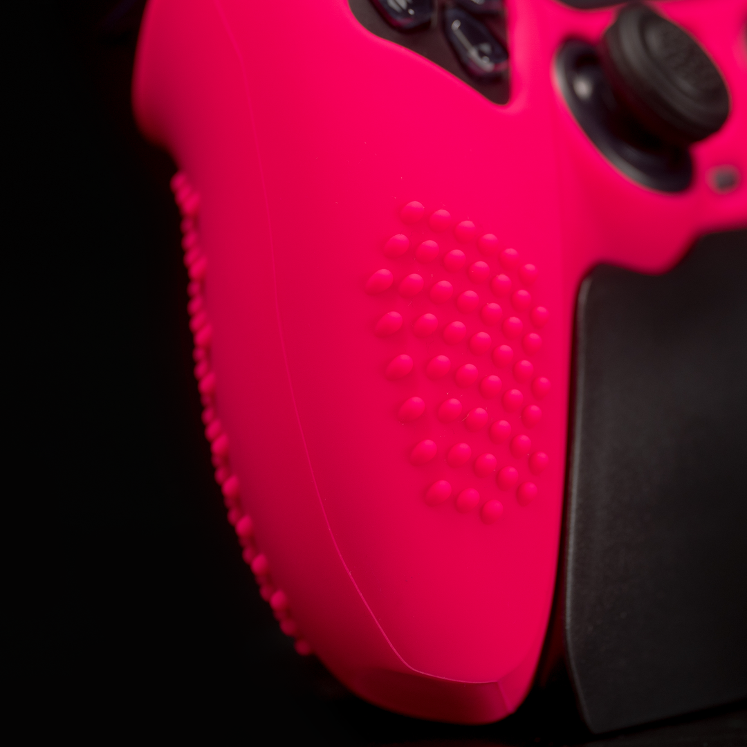 PlayVital Anti-Slip Silicone Case for PS5 Controller Hot Pink