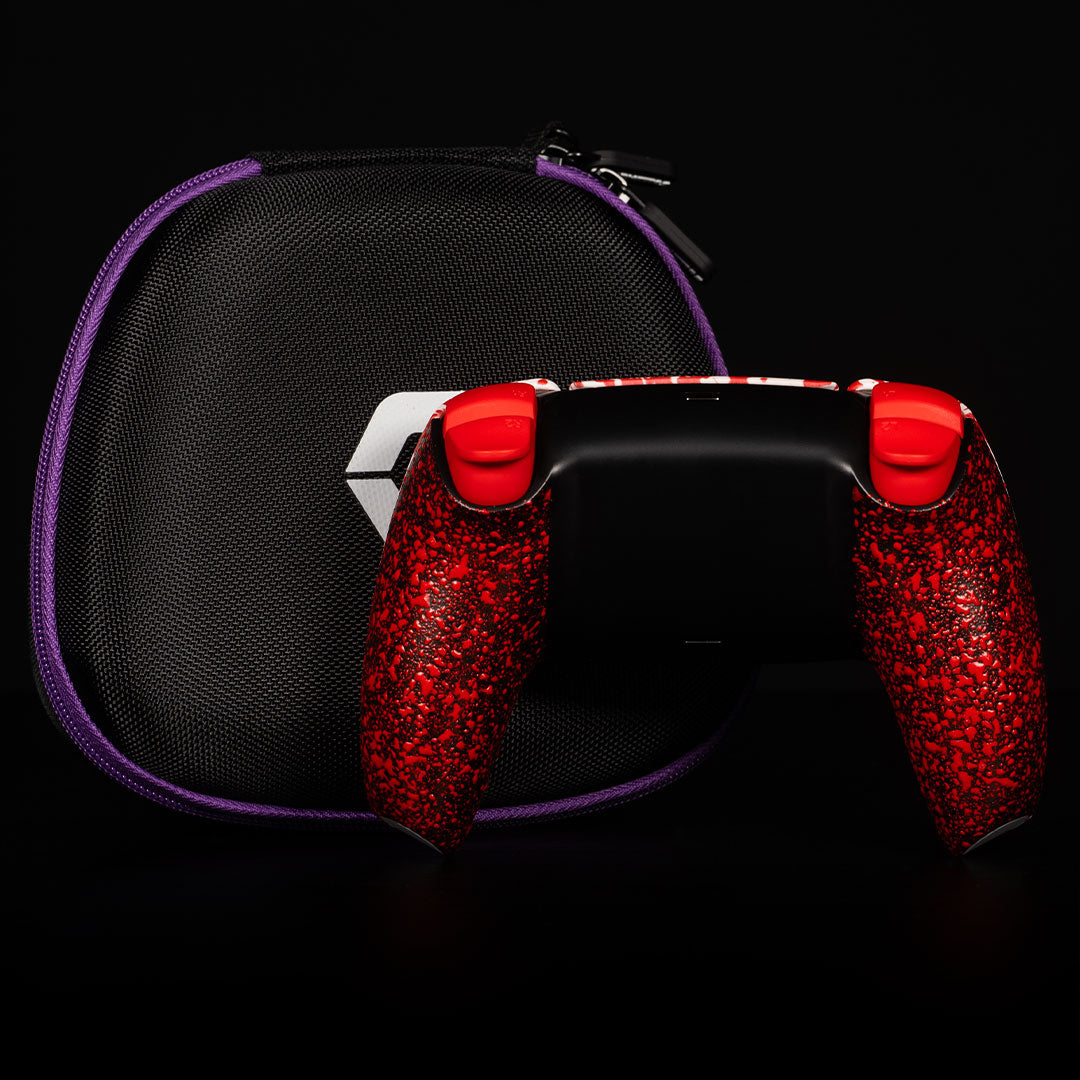 Blood Red Splatter Grips PS5