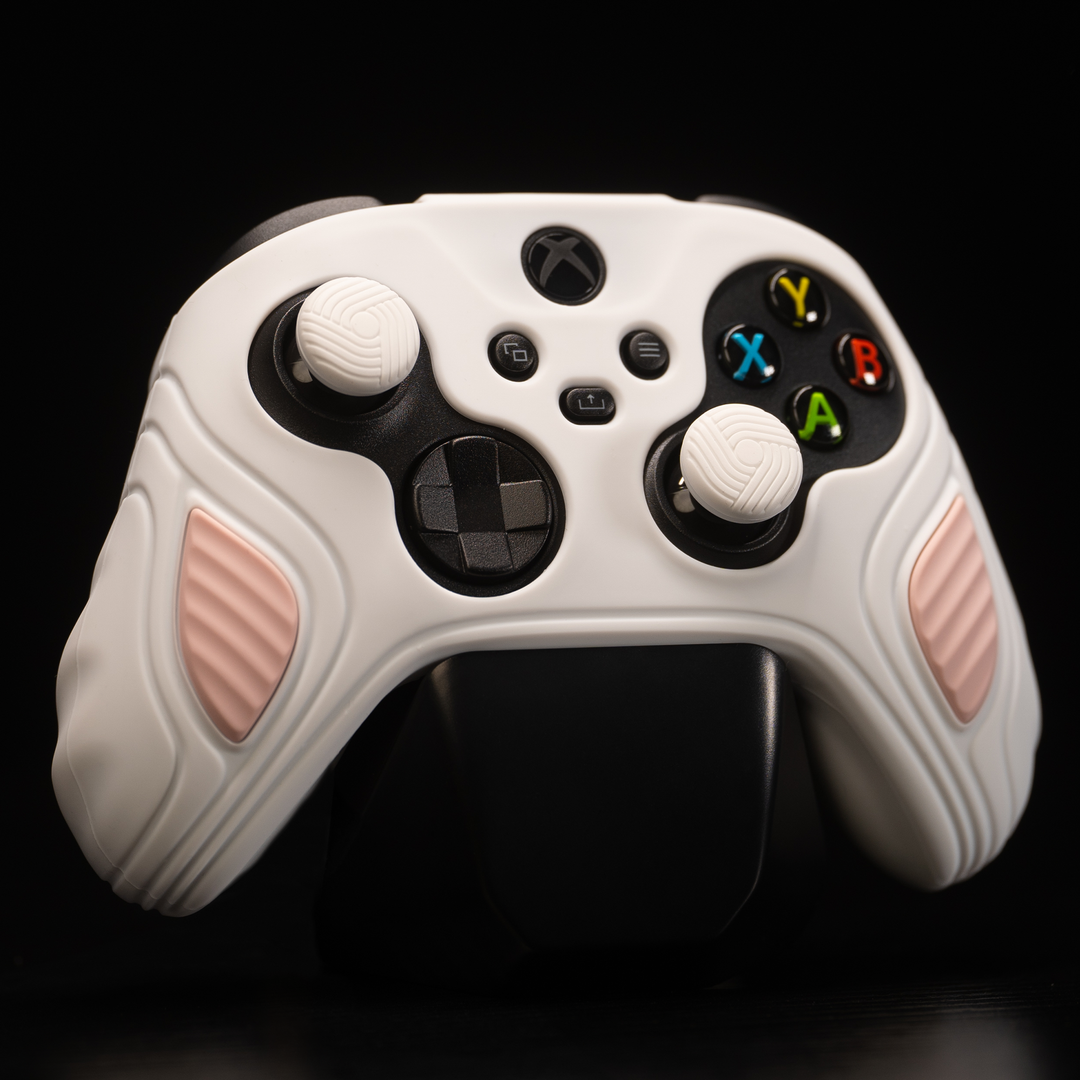 PlayVital Anti-Slip Silicone Case for Xbox Series X/S Controller White/Pink