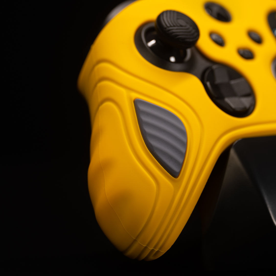 PlayVital Anti-Slip Silicone Case for Xbox Series X/S Controller Yellow/Grey