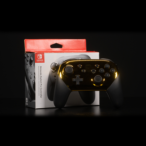 Nintendo Switch Pro Controller Chrome Gold
