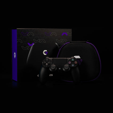 Black PS4 2 Back Buttons + Mouse Click Face Buttons, Triggers & Bumpers