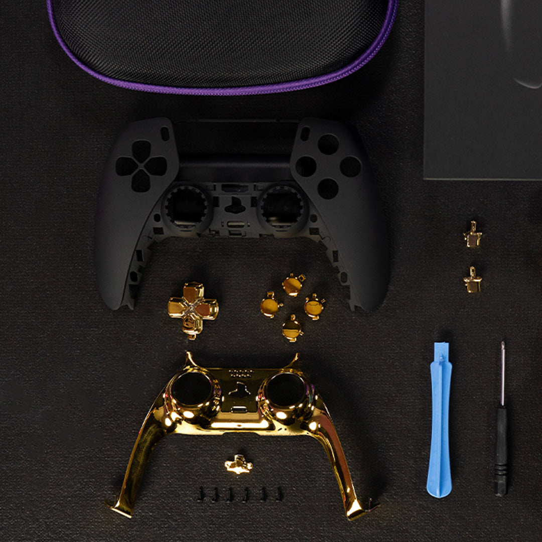 Black & Gold PS5 DIY Kit